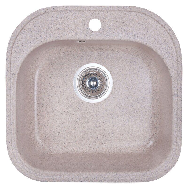 Мойка для кухни Cosh 4849 COSH4849K300 с сифоном 476x476 мм Бежевый (62104)