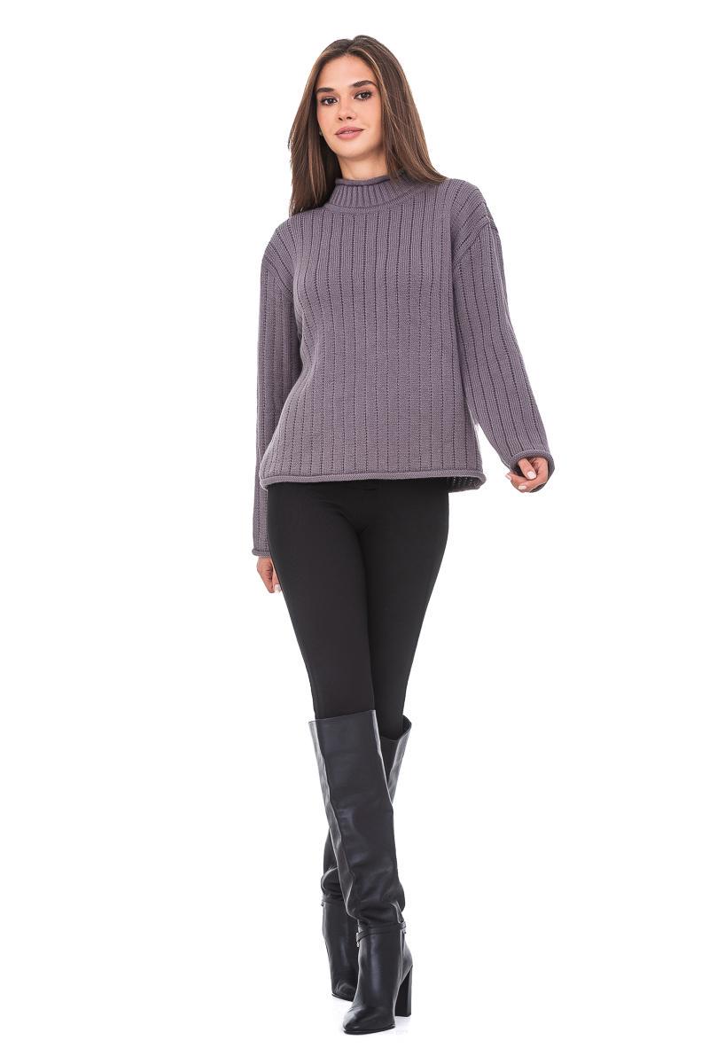 Джемпер с воротником-стойкой SVTR р. 50-52 Серый (557) - фото 4 Джемпер с воротником-стойкой SVTR р. 50-52 Серый (557) - фото 4