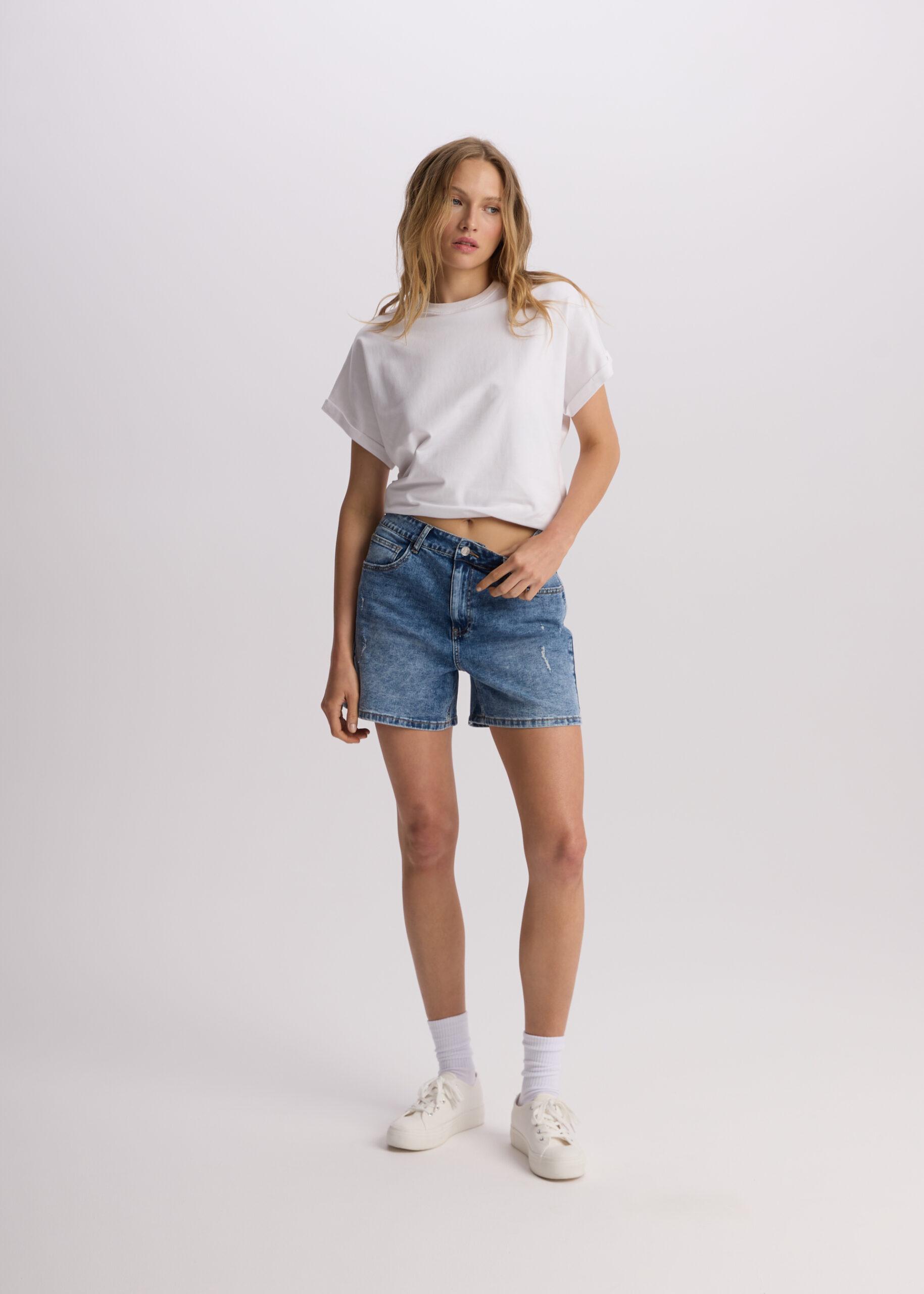 Шорти жіночі Diverse JANANO джинсові M Темно-блакитний (5905384135278) - фото 6