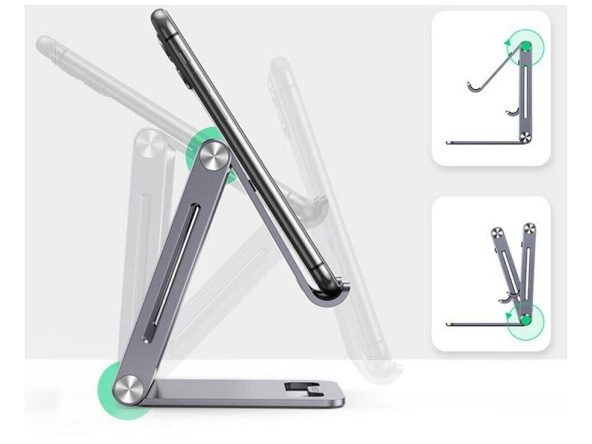 Підставка для смартфона UGREEN LP263 Phone Holder with Roller Aluminium Сірий (UGR-80708) - фото 3