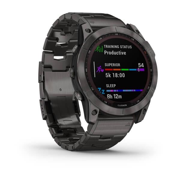 Смарт-часы Garmin Fenix 7X Sapphire Solar DLC + силиконовый ремешок Черный/Серый - фото 3