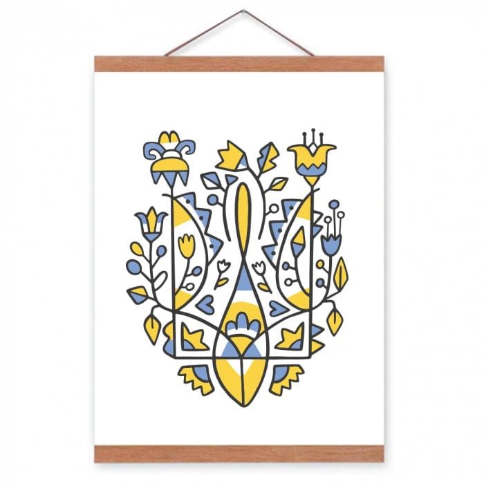 Постер Тризуб с креплением