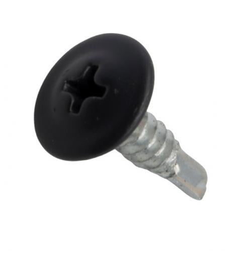 Саморез с пресшайбой со сверлом 4,2x16 мм 250 шт. RAL 9005 Саморез с пресшайбой со сверлом 4,2x16 мм 250 шт. RAL 9005