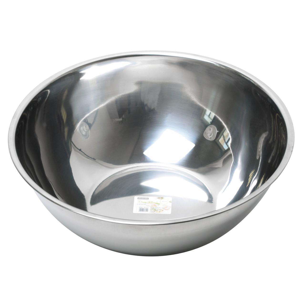 Миска круглая Kamille KM-4313 из нержавеющей стали 32 см Стальной (150-84-4313)