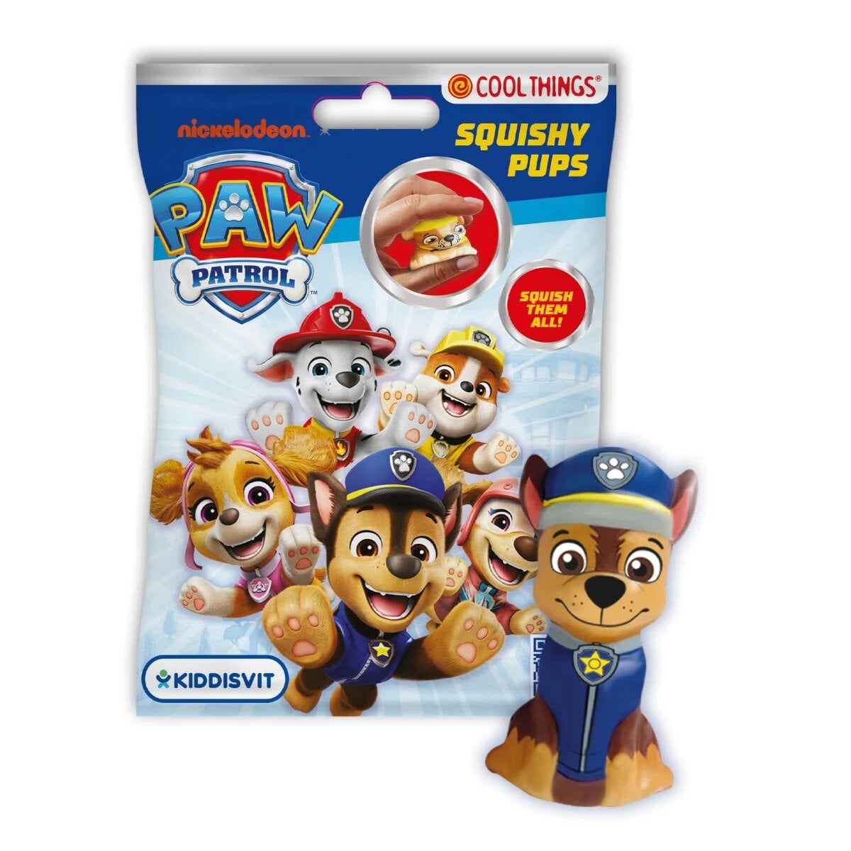 Игрушка-сквиш Paw Patrol Дружественная команда пластиковая 7 см (PP067)