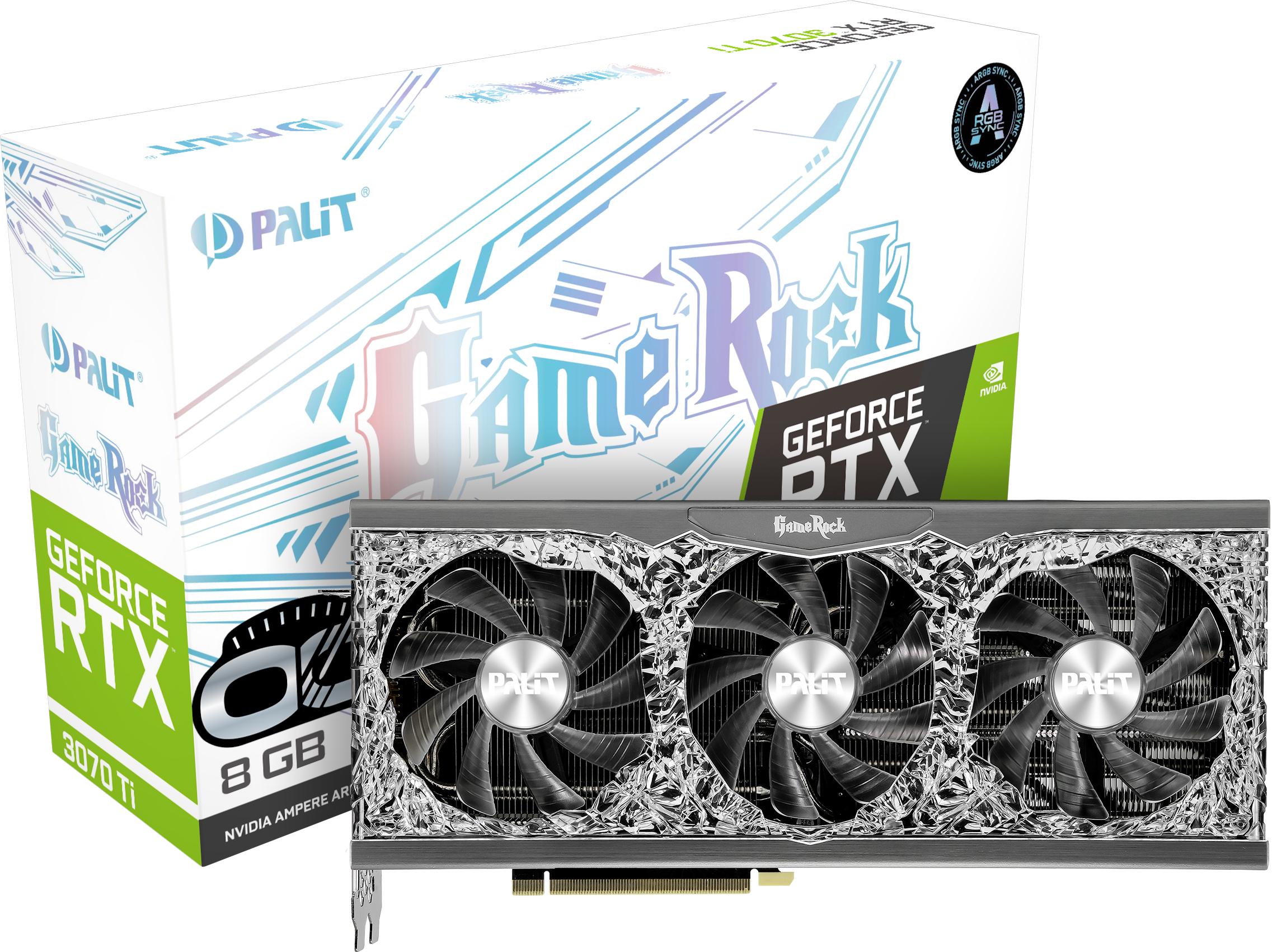 Видеокарта Palit GeForce RTX 3070 Ti GameRock OC (912)