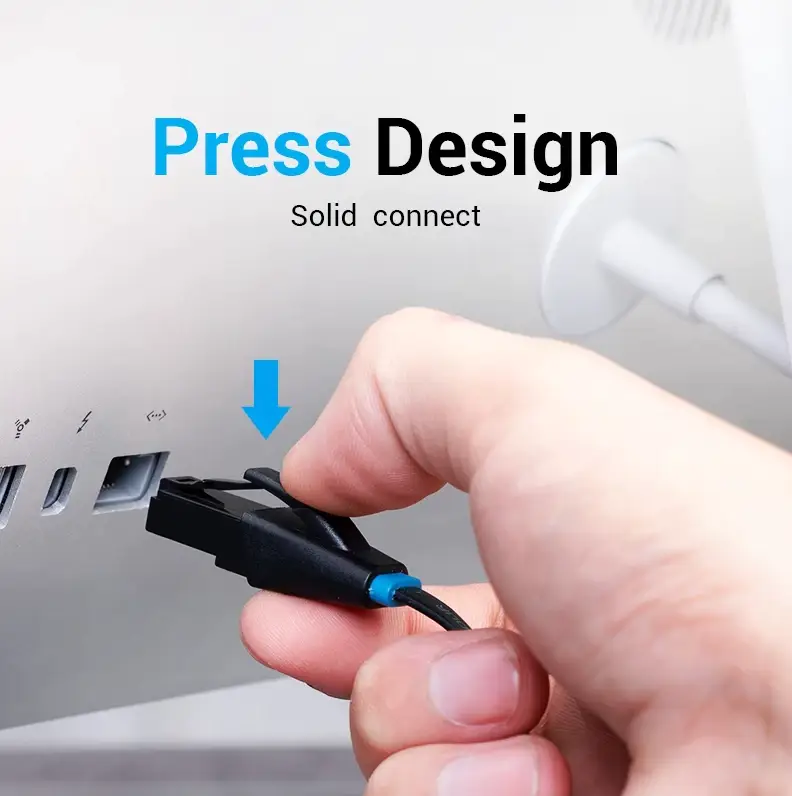 Патч-корд RJ45 Vention 2 м CAT6 1000 мбіт/c Чорний (1604224214) - фото 3 Патч-корд RJ45 Vention 2 м CAT6 1000 мбіт/c Чорний (1604224214) - фото 3