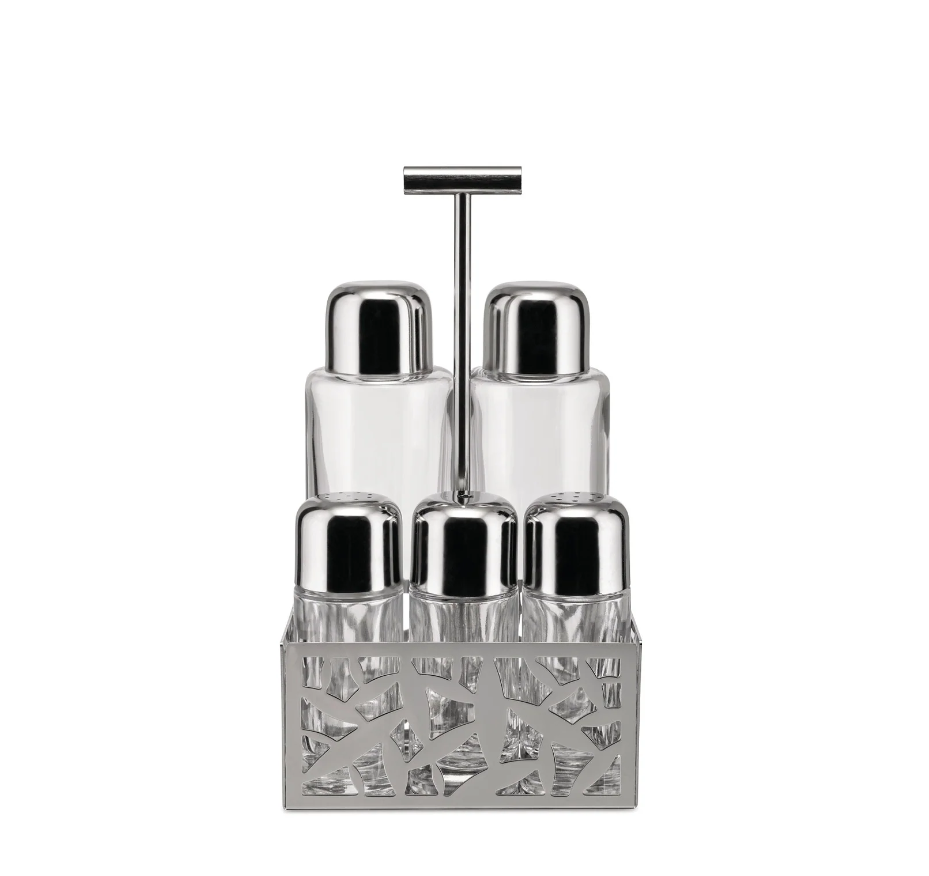 Набор для хранения специй и зубочисток Alessi Cactus 6 предметов (MSA16)