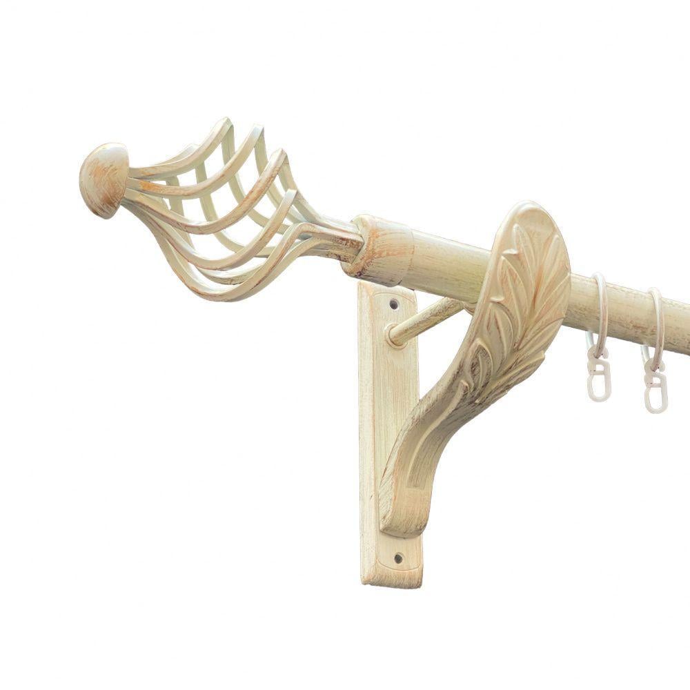 Карниз для штор Orvit Арезо однорядный гладкий 25 мм 240 см Белое золото (00-00010524) Карниз для штор Orvit Арезо однорядный гладкий 25 мм 240 см Белое золото (00-00010524)