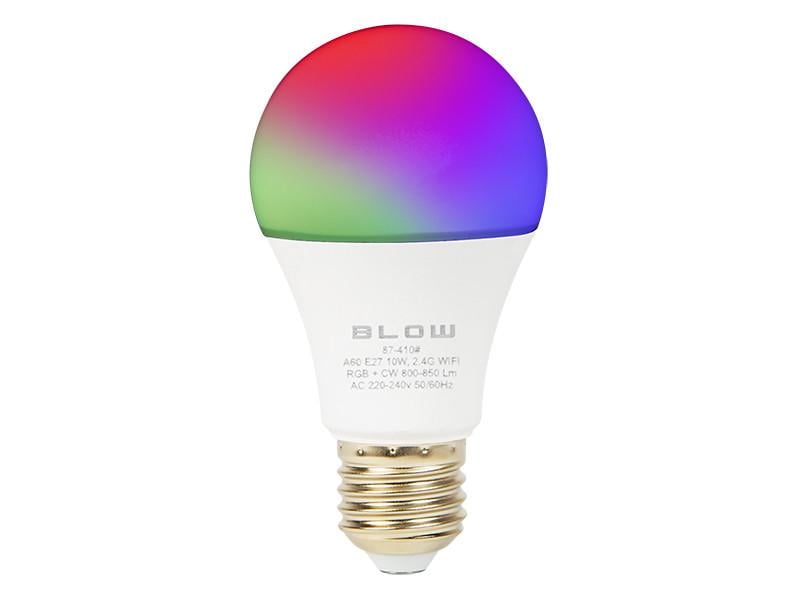 Светодиодная лампа RGB+CW WIFI 10W 850Lm 220 В (87-410#)