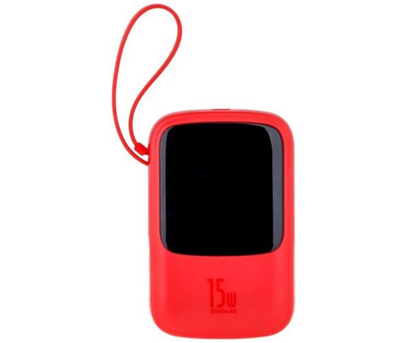 Повербанк Baseus PPQD-B Q Pow With IP 3A 15 W 10000 mAh Red Повербанк Baseus PPQD-B Q Pow With IP 3A 15 W 10000 mAh Red