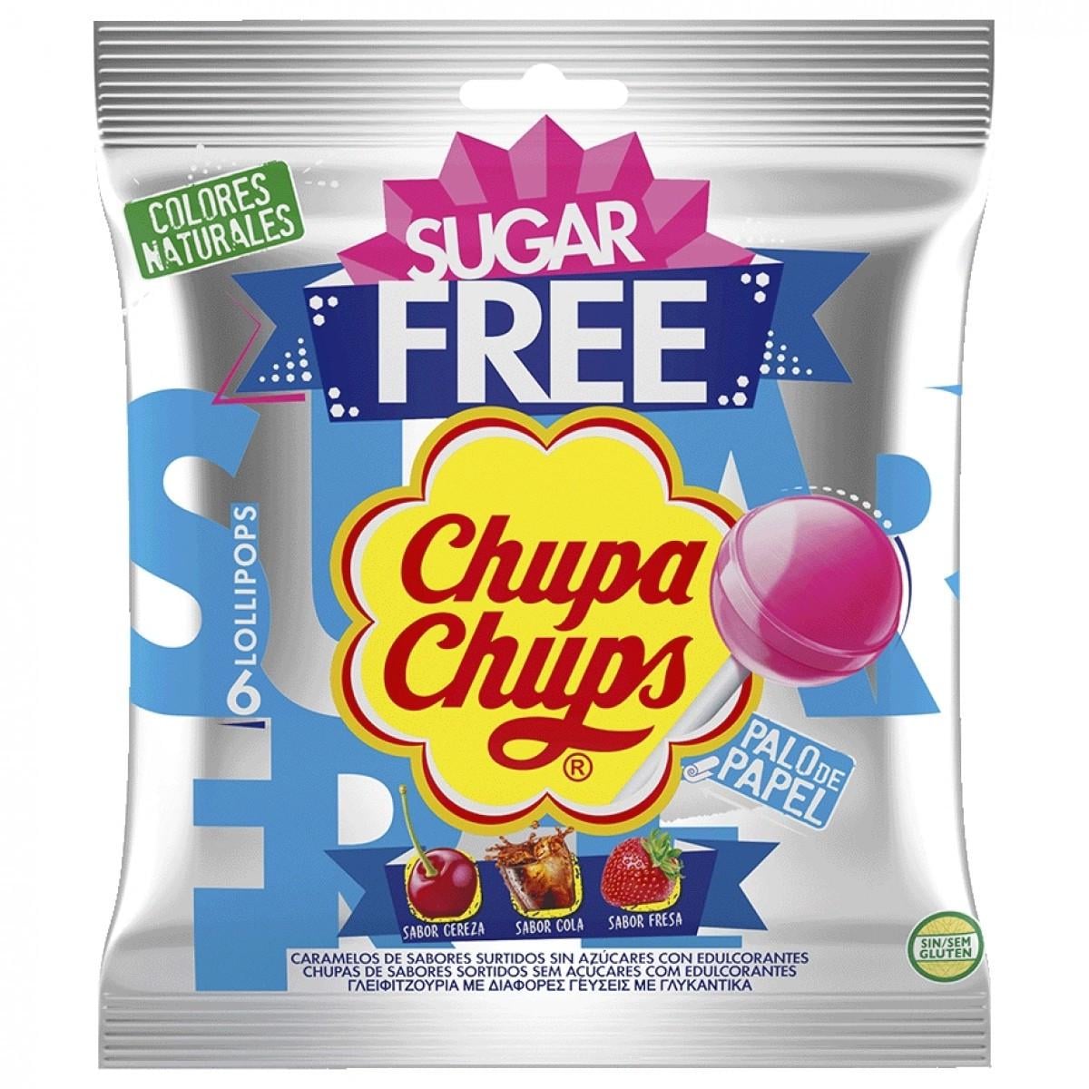 Льодяники Chupa Chups Sugar Free 6 шт. 66 г (2375378105)
