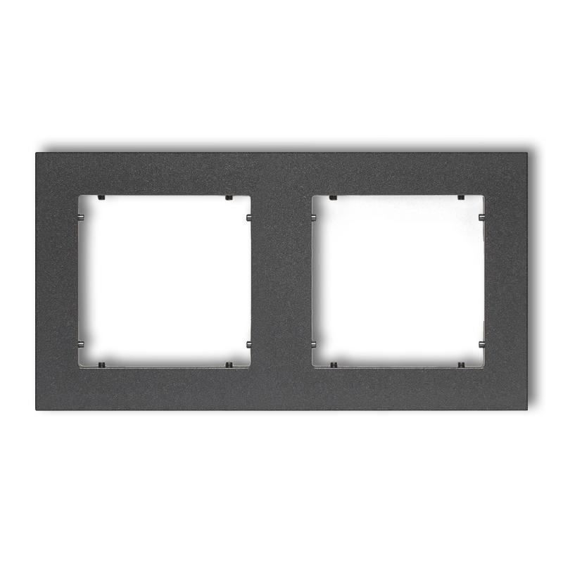 Рамка двойная универсальная Karlik Mini Графитовый (11MR-2)