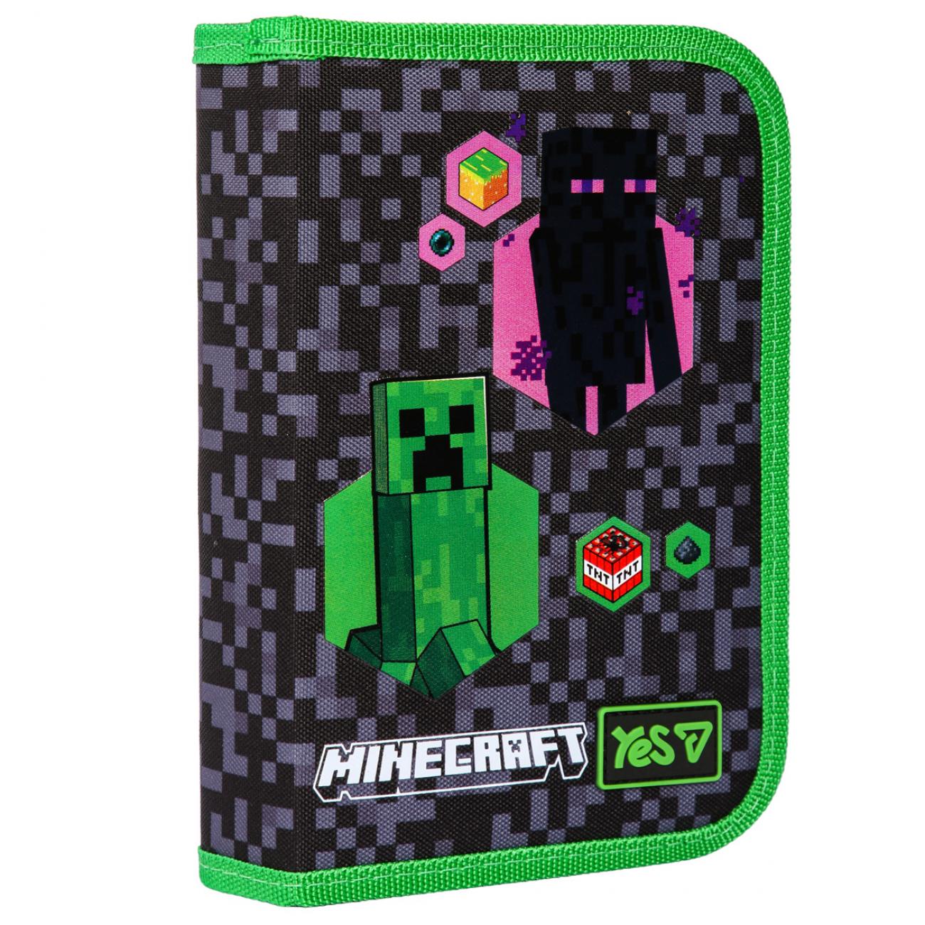 Пенал твердый YES Minecraft Adventure HP-02 одинарный без клапана (533727)