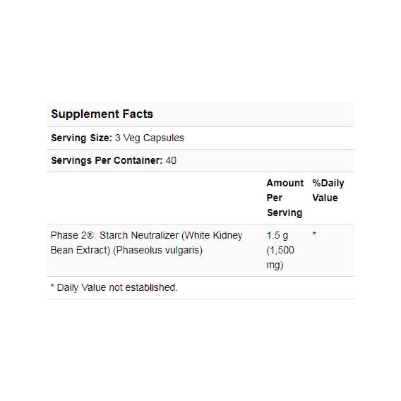 Экстракт для похудения NOW Foods Phase 2 Starch Neutralizer 500 мг 120 Veg Caps (NF3021) - фото 3