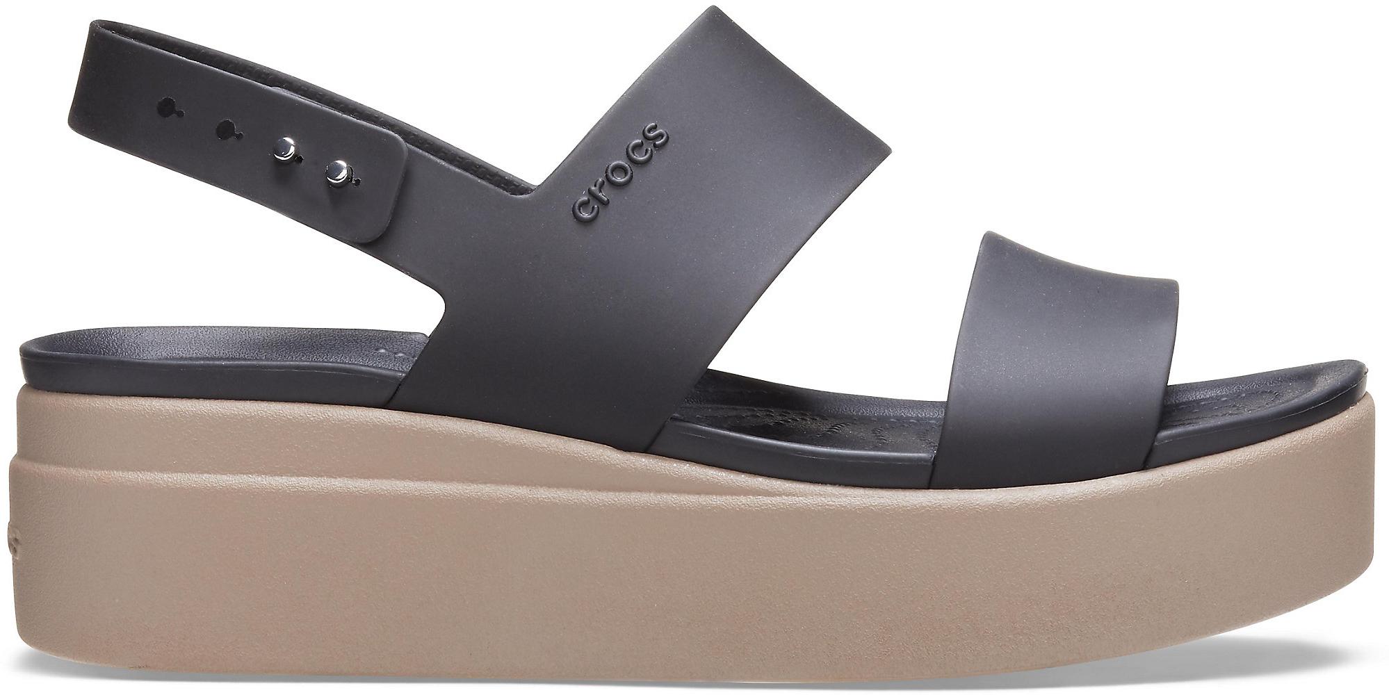 Босоножки Crocs Brooklyn Low р. W8/EUR 38-39 Black/Mushroom (12540478) - фото 4