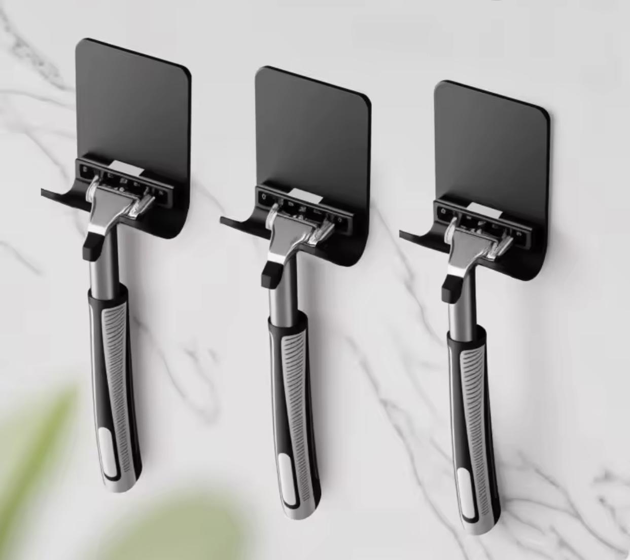 Держатель для бритвы пластиковый крючок/самоклеящийся Белый (К12 б) - фото 5