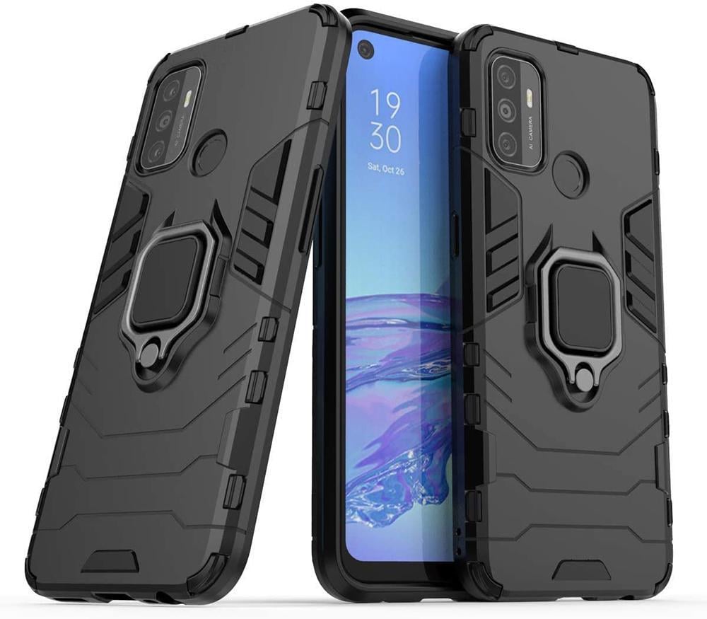 Противоударный чехол OPPO A53 (подставка кольцо) Black (19569-2B)