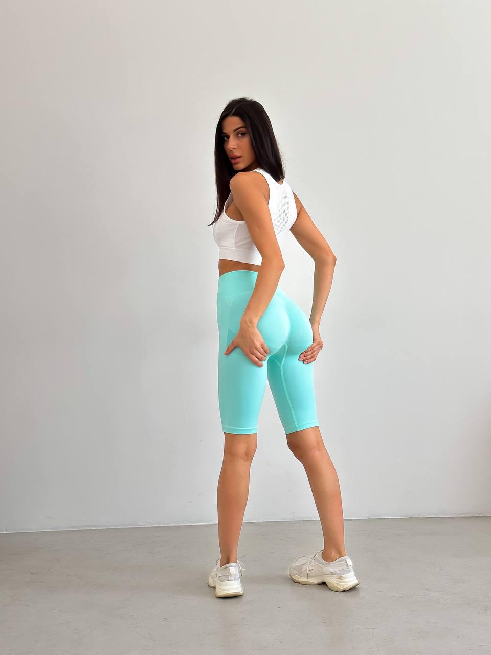 Велосипедки женские S Бирюзовый (FS1632) - фото 4 Велосипедки женские S Бирюзовый (FS1632) - фото 4