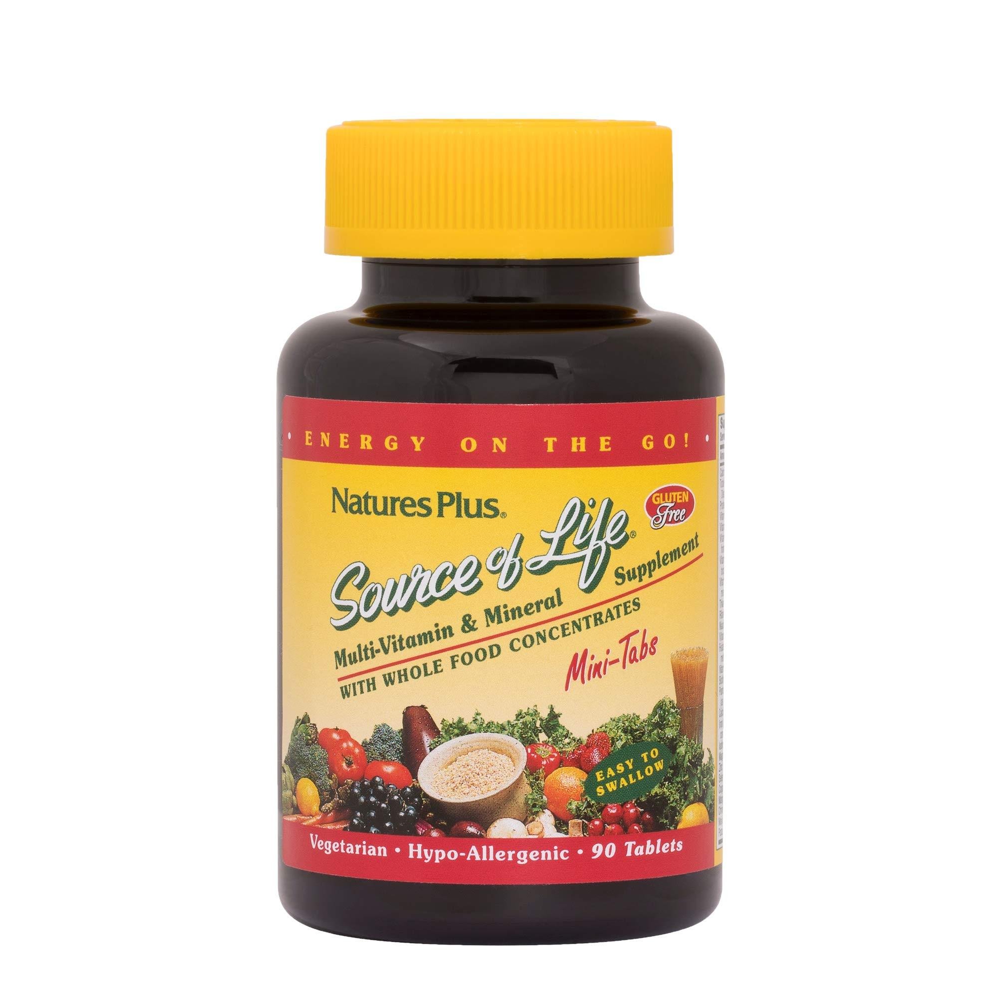 Мультивитамины и минералы Nature's Plus Multi-Vitamin & Mineral Source of Life 90 Mini-Tablets