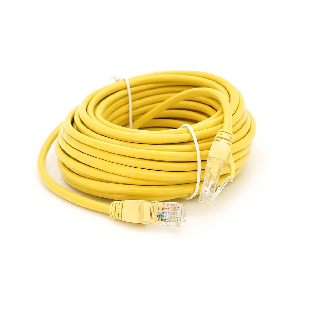 Патч-корд литий Ritar UTP RJ45 Cat,5e 10 м Cu мідь Q300 Жовтий