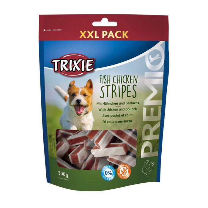 Ласощі для собак Trixie Premio Chicken and Pollock Stripes 300 г Курка та риба