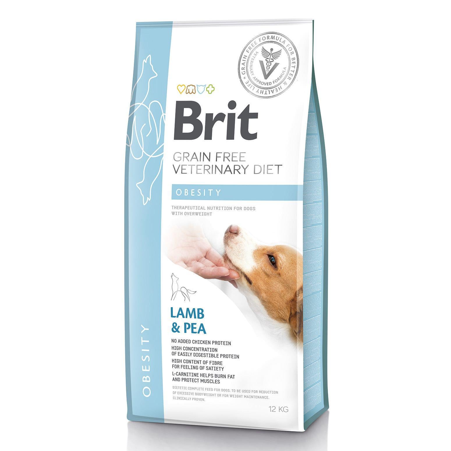 Корм для собак Brit GF VetDiets Dog Obesity 12 кг