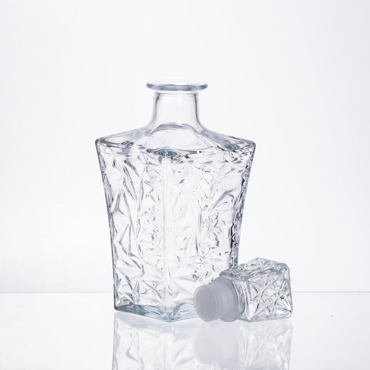 Набір графин для напоїв із товстого скла та склянки 6 шт. Прозорий (64486-26) - фото 6