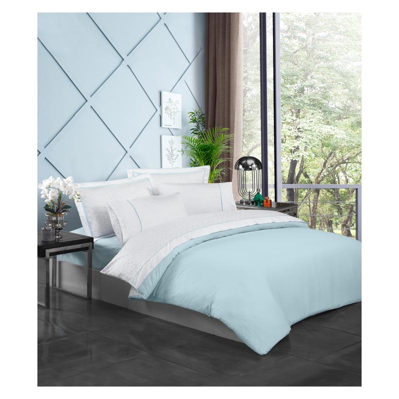 Комплект постельного белья Silkarea Lavinia Белый/Голубой Комплект постельного белья Silkarea Lavinia Белый/Голубой