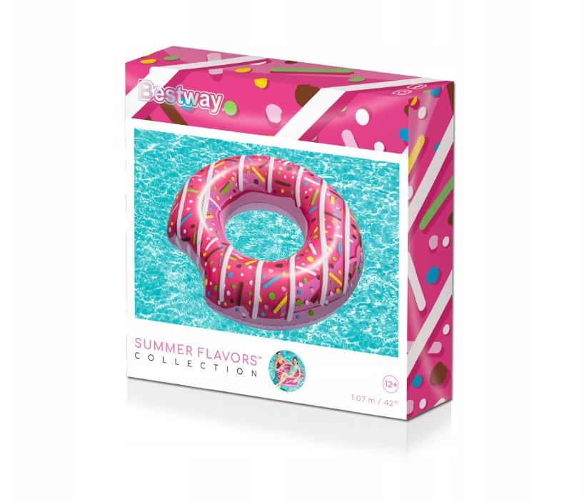 Надувной круг Bestway Пончик Розовый (36118) - фото 3 Надувной круг Bestway Пончик Розовый (36118) - фото 3