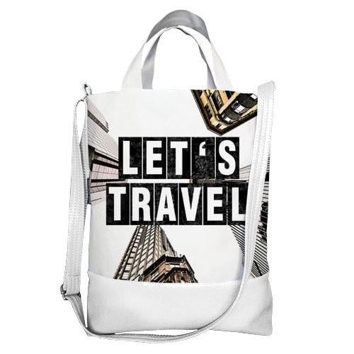 Городская сумка Presentville City Let`s travel (SCB LP010 WH)