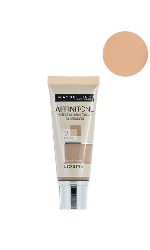 Тональний крем Maybelline New York Affinitone 17 Rose Beige (9837) - фото 1