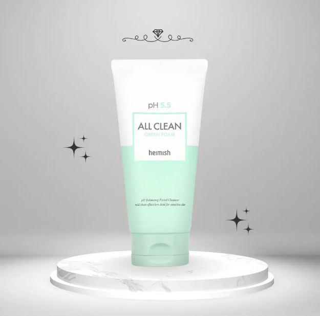 Пенка для умывания Heimish All Clean Green Foam с низким уровнем pH 5.5 150 мл (HE3367) - фото 2