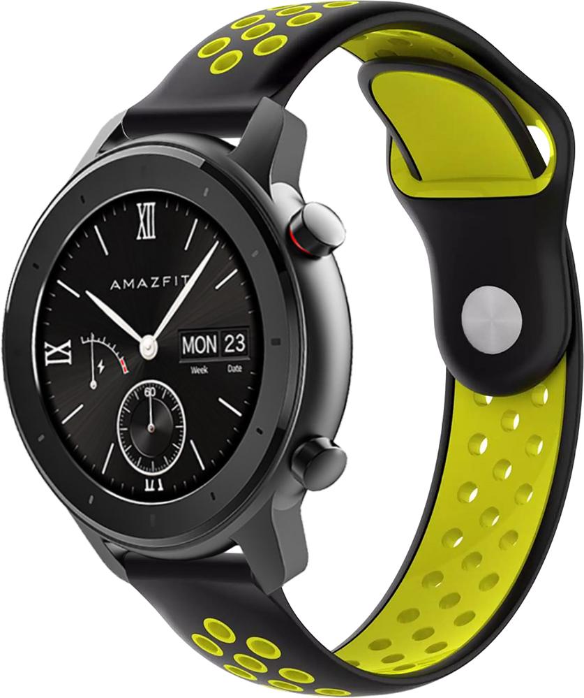 Ремінець Sport для Amazfit GTR 42 мм Black Yellow (23037-61)