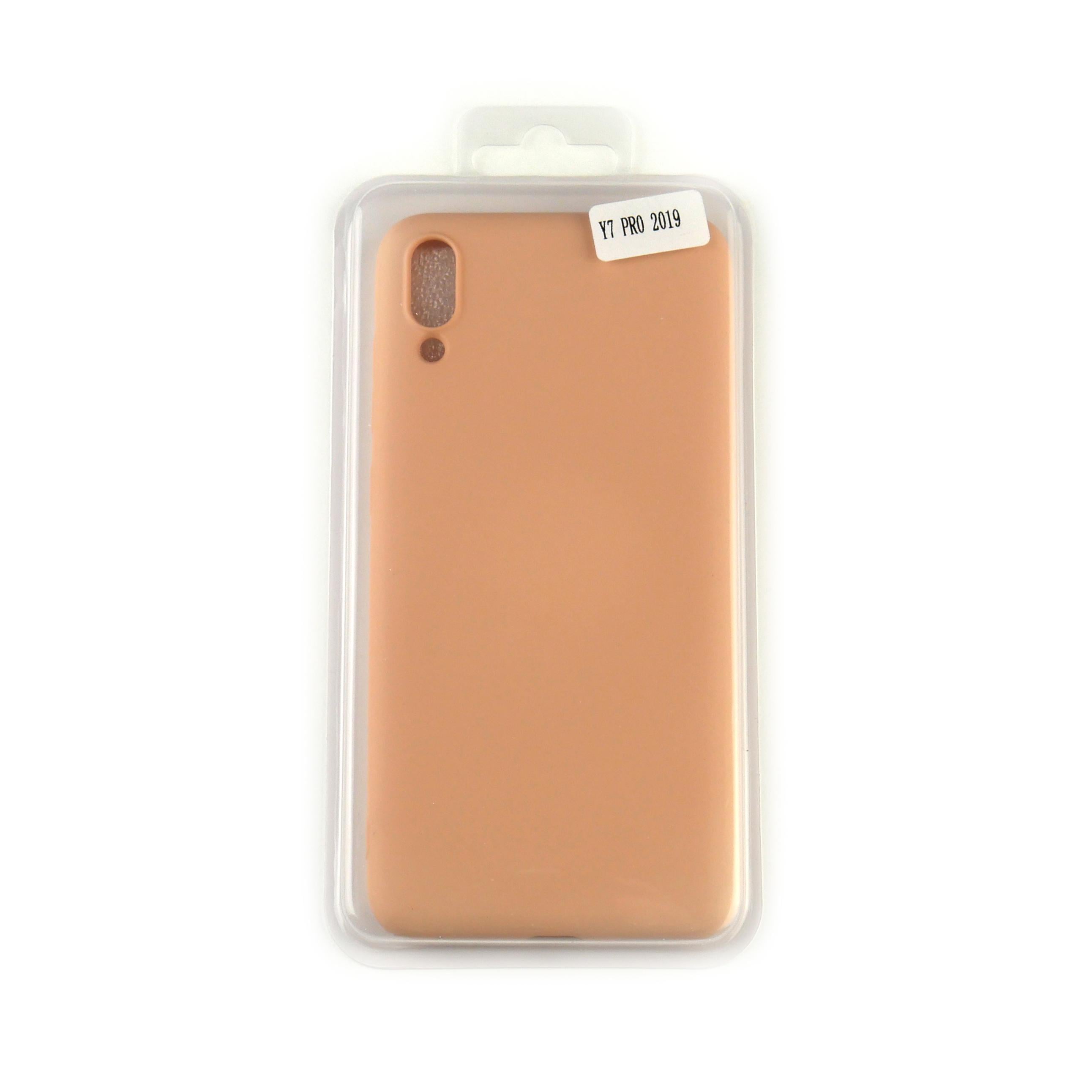 Чехол Silicone Case Full Cover Huawei Y7 Pro Розовое Золото
