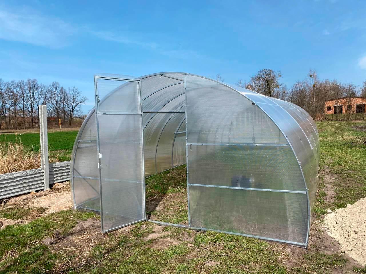 Теплиця Веган 4x8 із оцинкованої квадратної труби з полікарбонатом 4 мм - фото 3