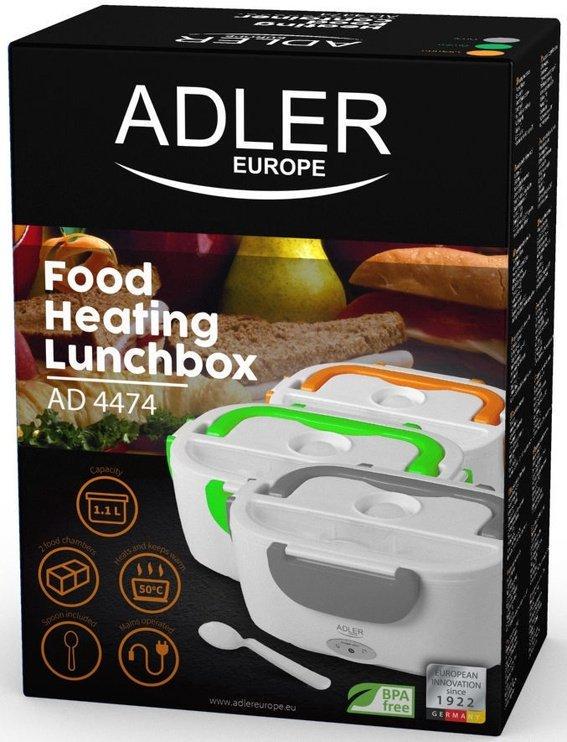 Ланч-бокс с подогревом Adler AD 4474 Green - фото 4 Ланч-бокс с подогревом Adler AD 4474 Green - фото 4