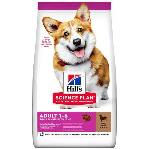Корм сухой Hill's Science Plan Small&Mini с ягненком и рисом для взрослых собак мелких и миниатюрных пород 6 кг (052742025391)