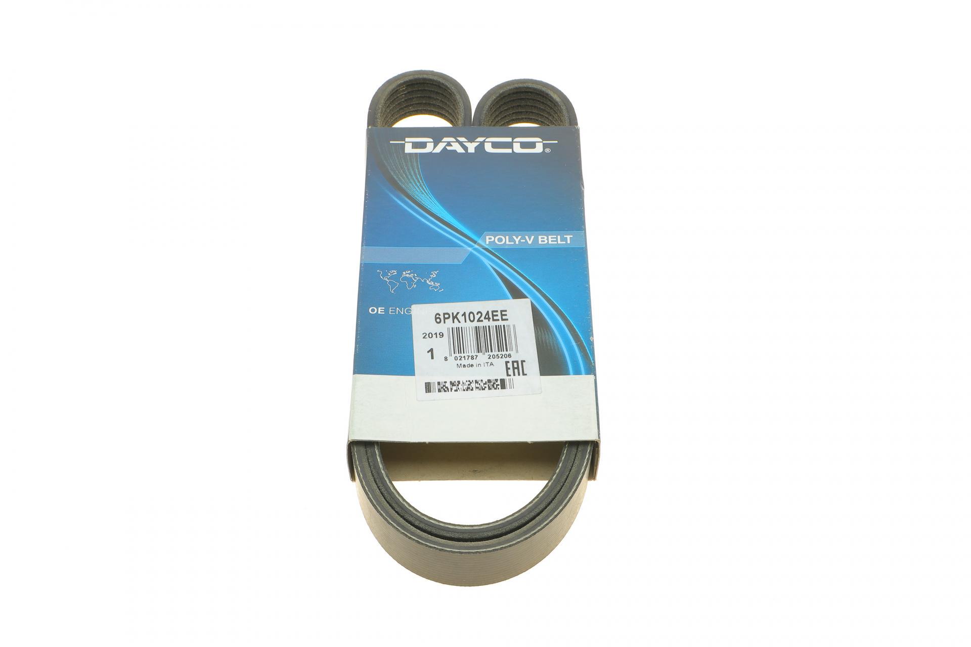 Ремень генератора DAYCO для Ford Fiesta VI 1.25 08- (6PK1024EE)
