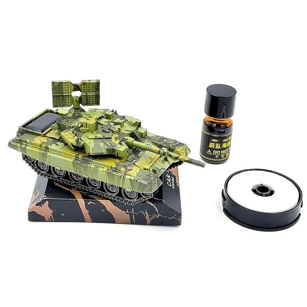 Ароматизатор на торпеду Танк PIXEL с солнечной панелью и вращением антенны на 360° (4838-Leader) - фото 3