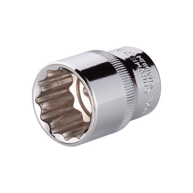 Головка дванадцятигранна Intertool 1/2" 22 мм (000026481) Головка дванадцятигранна Intertool 1/2" 22 мм (000026481)