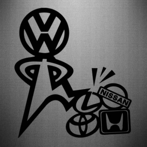 Наклейка King Volkswagen 31,5x35 см (29059037) Наклейка King Volkswagen 31,5x35 см (29059037)