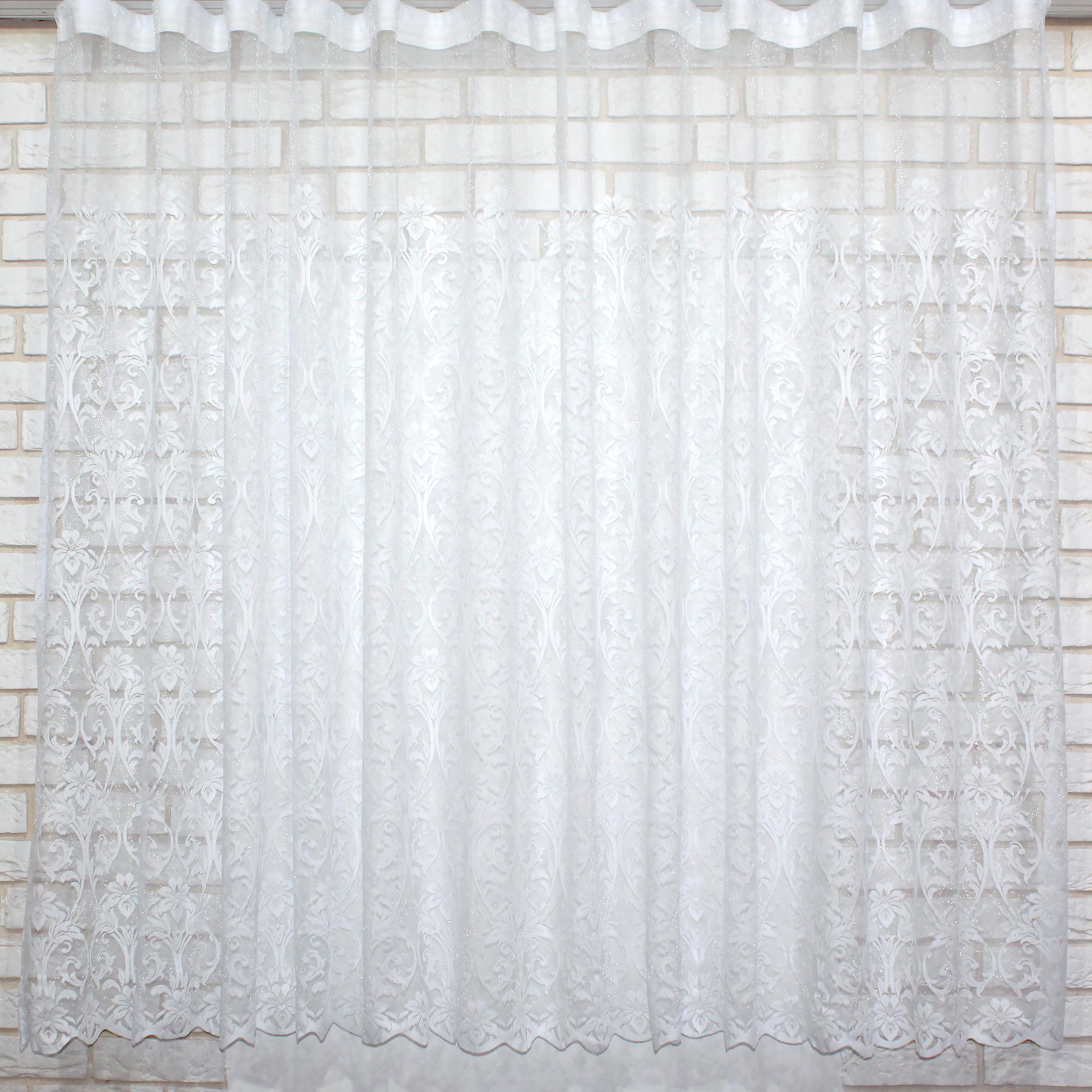 Тюль VR-Textil 1056т жакард 160 см 300х160 см Білий (40-831)