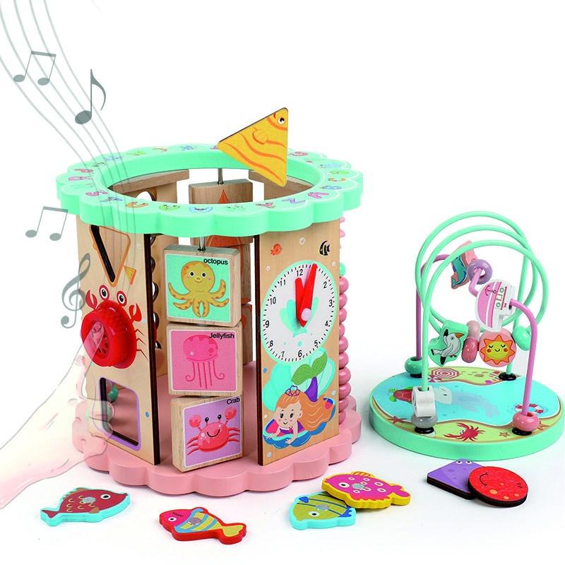 Деревянный музыкальный уникуб Oray морские жители - фото 2 Деревянный музыкальный уникуб Oray морские жители - фото 2