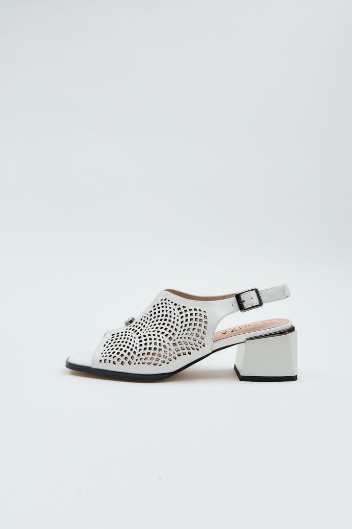 Босоножки женские LONZA кожаные р. 39 Белый (197379) - фото 5 Босоножки женские LONZA кожаные р. 39 Белый (197379) - фото 5