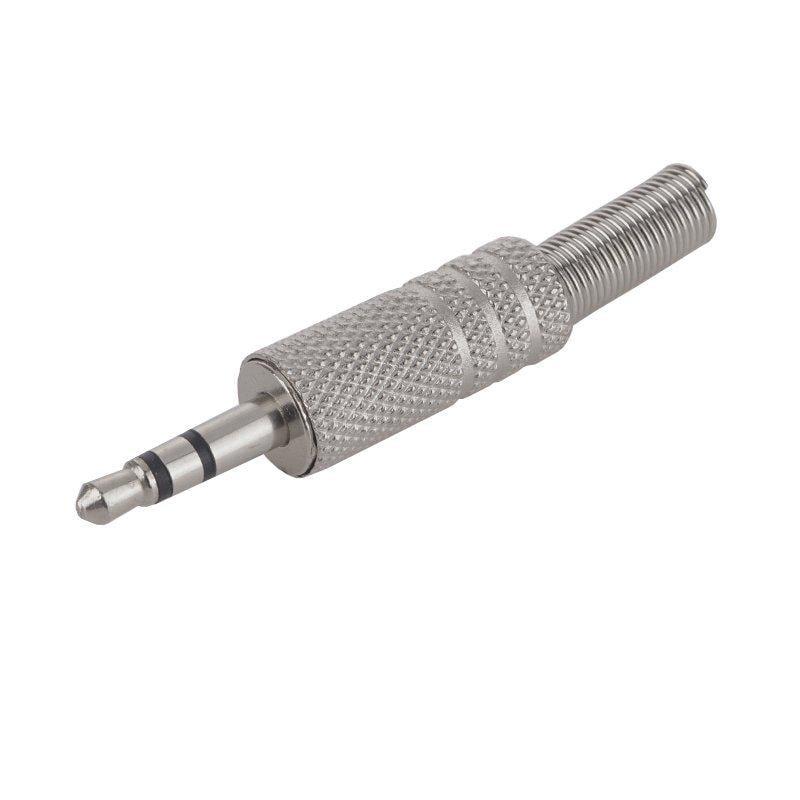 Штекер mini Jack 3,5 мм стерео рифлений (A139001)