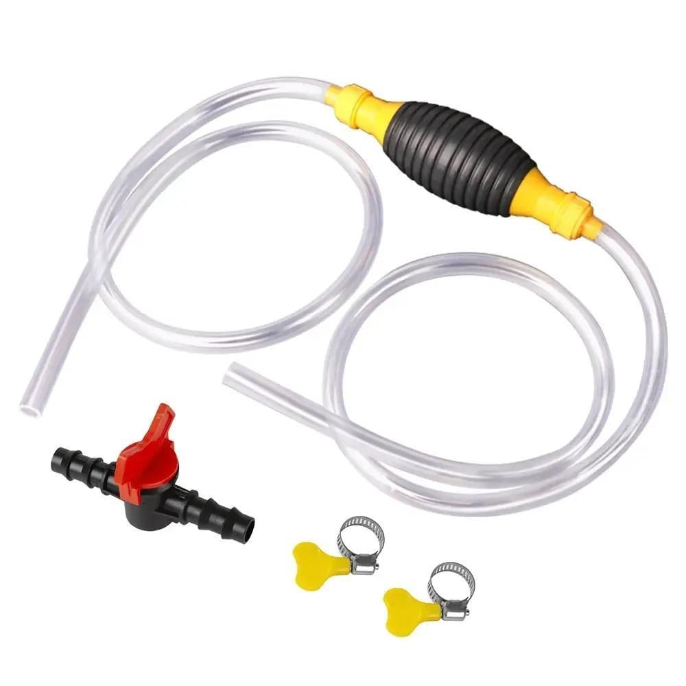 Насос груша для відкачування палива з краном та хомутами 1 м Жовтий (НР051113-51538) Насос груша для відкачування палива з краном та хомутами 1 м Жовтий (НР051113-51538)