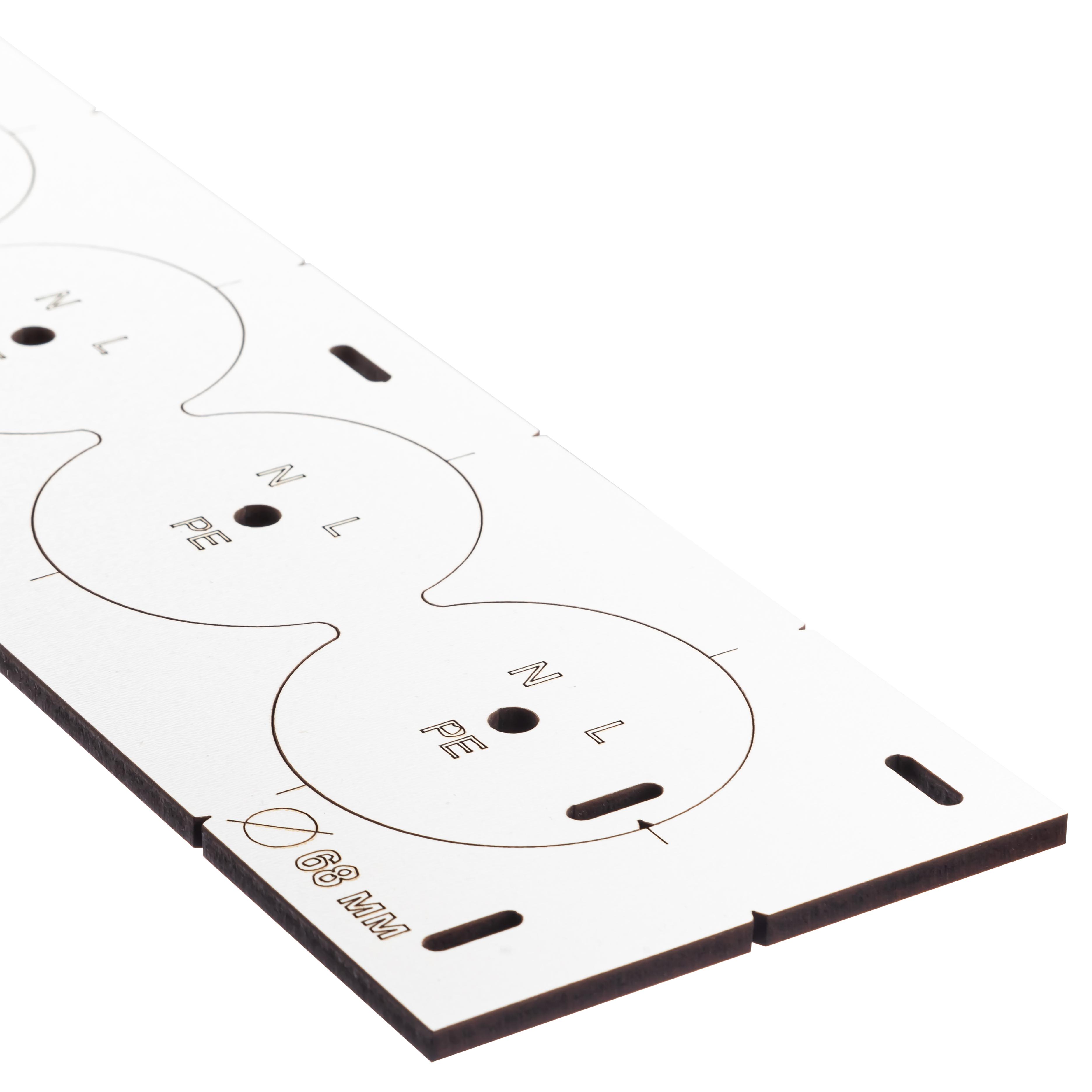 Шаблон Polax для підрозетників з отворами (1000-239) - фото 3 Шаблон Polax для підрозетників з отворами (1000-239) - фото 3