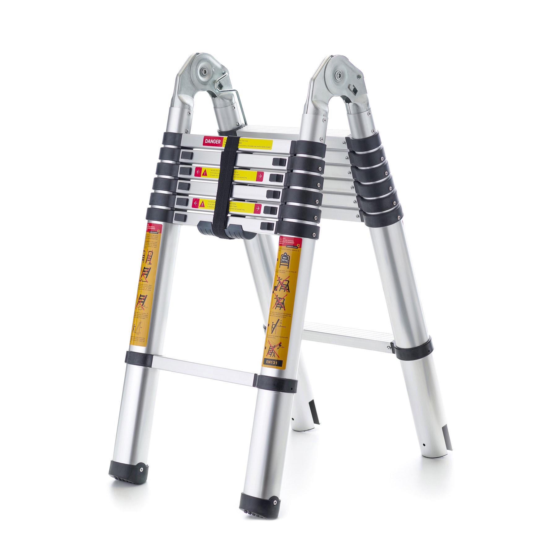 Стремянка телескопическая алюминиевая с шарниром Laddermaster Avior DA7A12 - фото 3 Стремянка телескопическая алюминиевая с шарниром Laddermaster Avior DA7A12 - фото 3