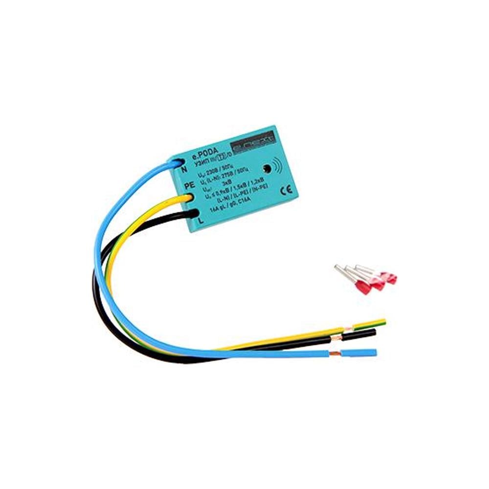 Обмежувач перенапруги комбінований ПЗІП E.NEXT e.POD 1+N-PE 230В 5кА клас 3 візуальна сигналізація в підрозетник (92.135/95)